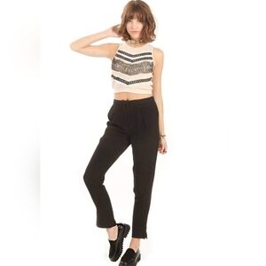 #51.Crop top with lace detail